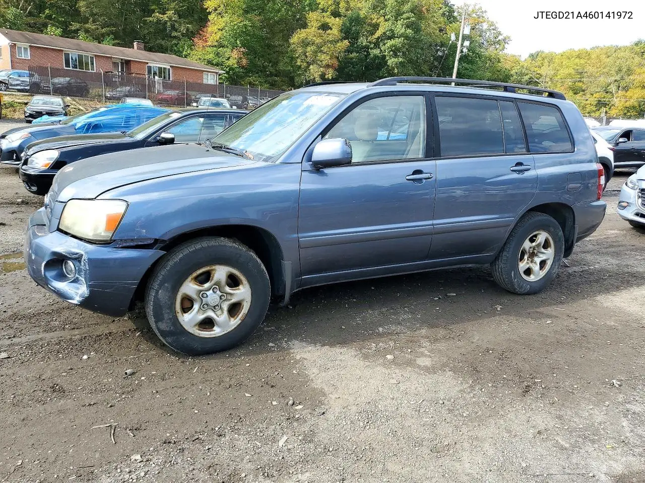 TOYOTA HIGHLANDER 2006, VIN JTEGD21A460141972