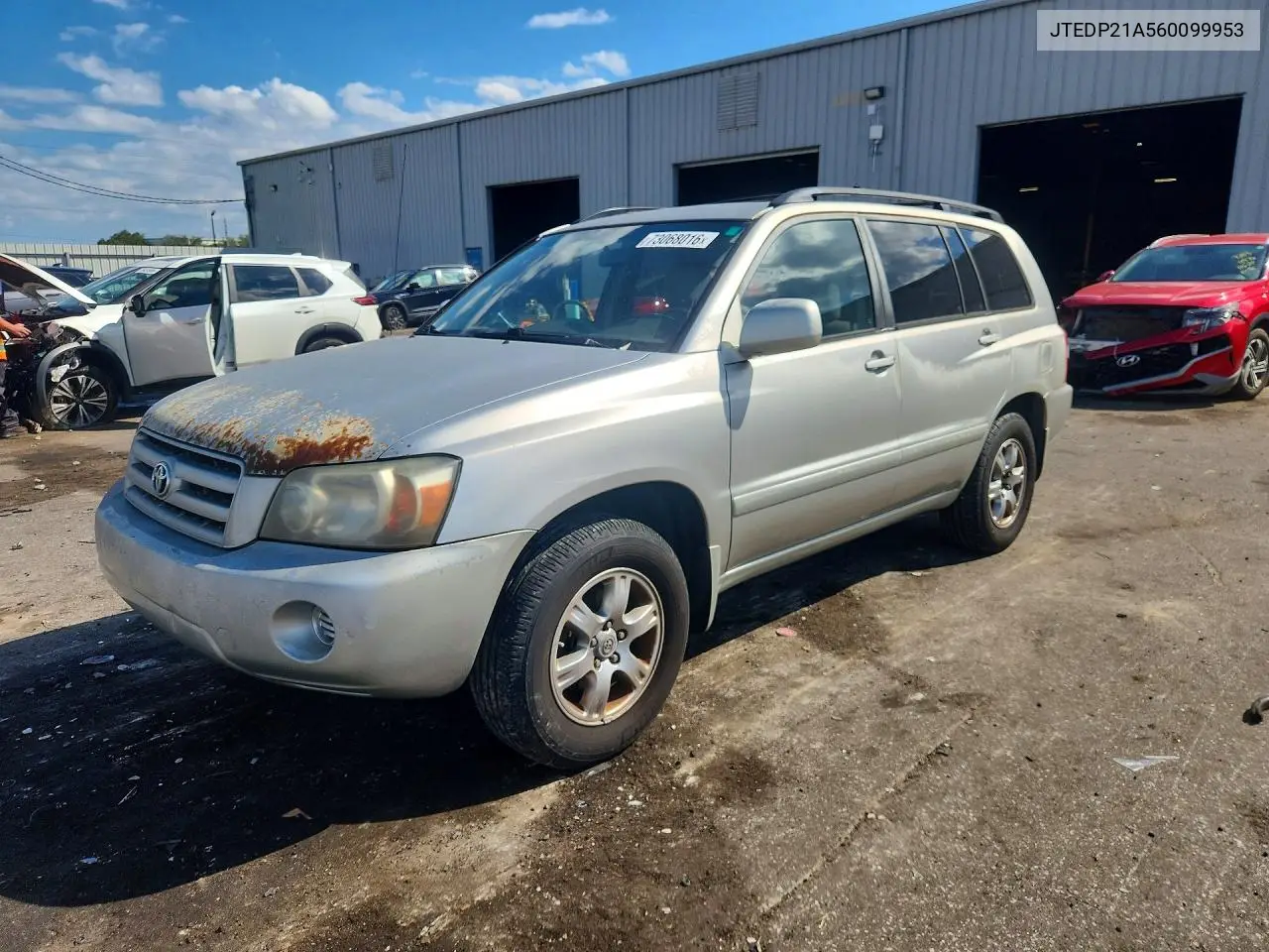 TOYOTA HIGHLANDER 2006, VIN JTEDP21A560099953