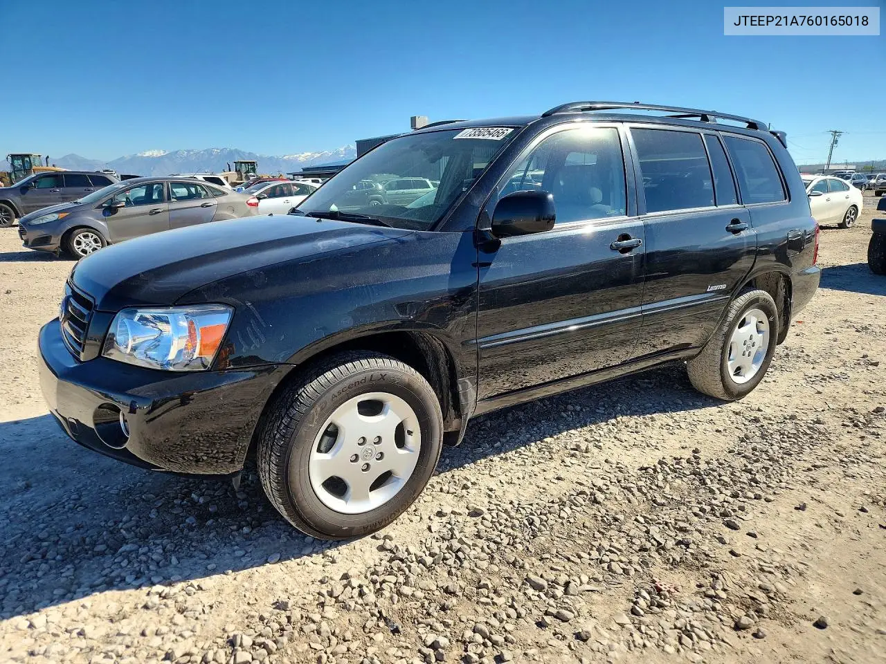 TOYOTA HIGHLANDER 2006, VIN JTEEP21A760165018