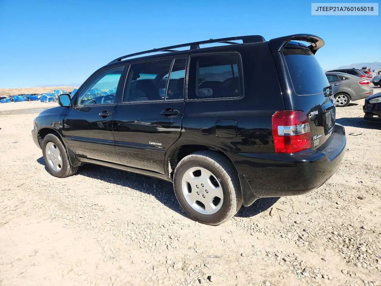 2006 TOYOTA HIGHLANDER VIN JTEEP21A760165018 — фото 2