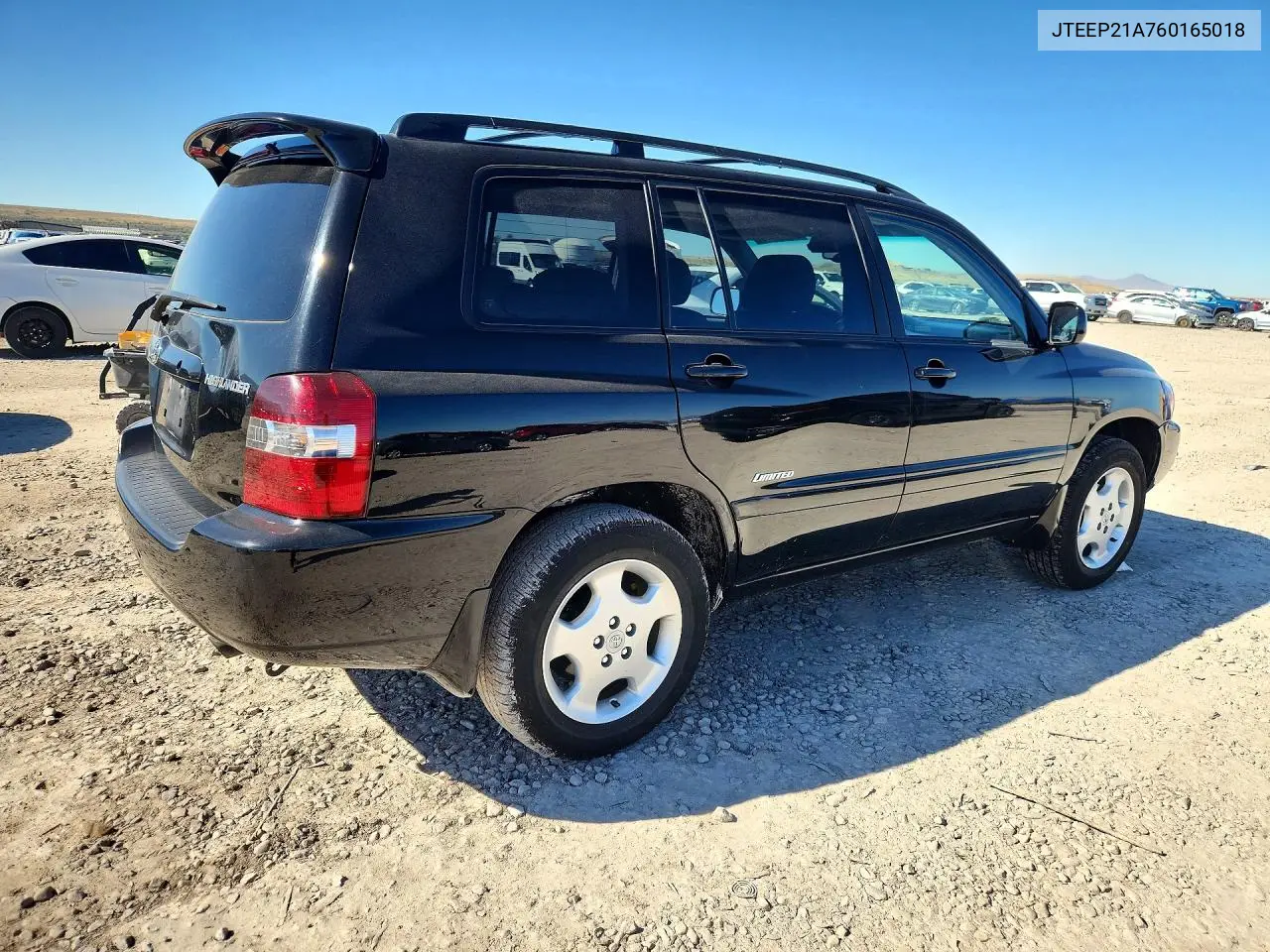 2006 TOYOTA HIGHLANDER VIN JTEEP21A760165018 — фото 3