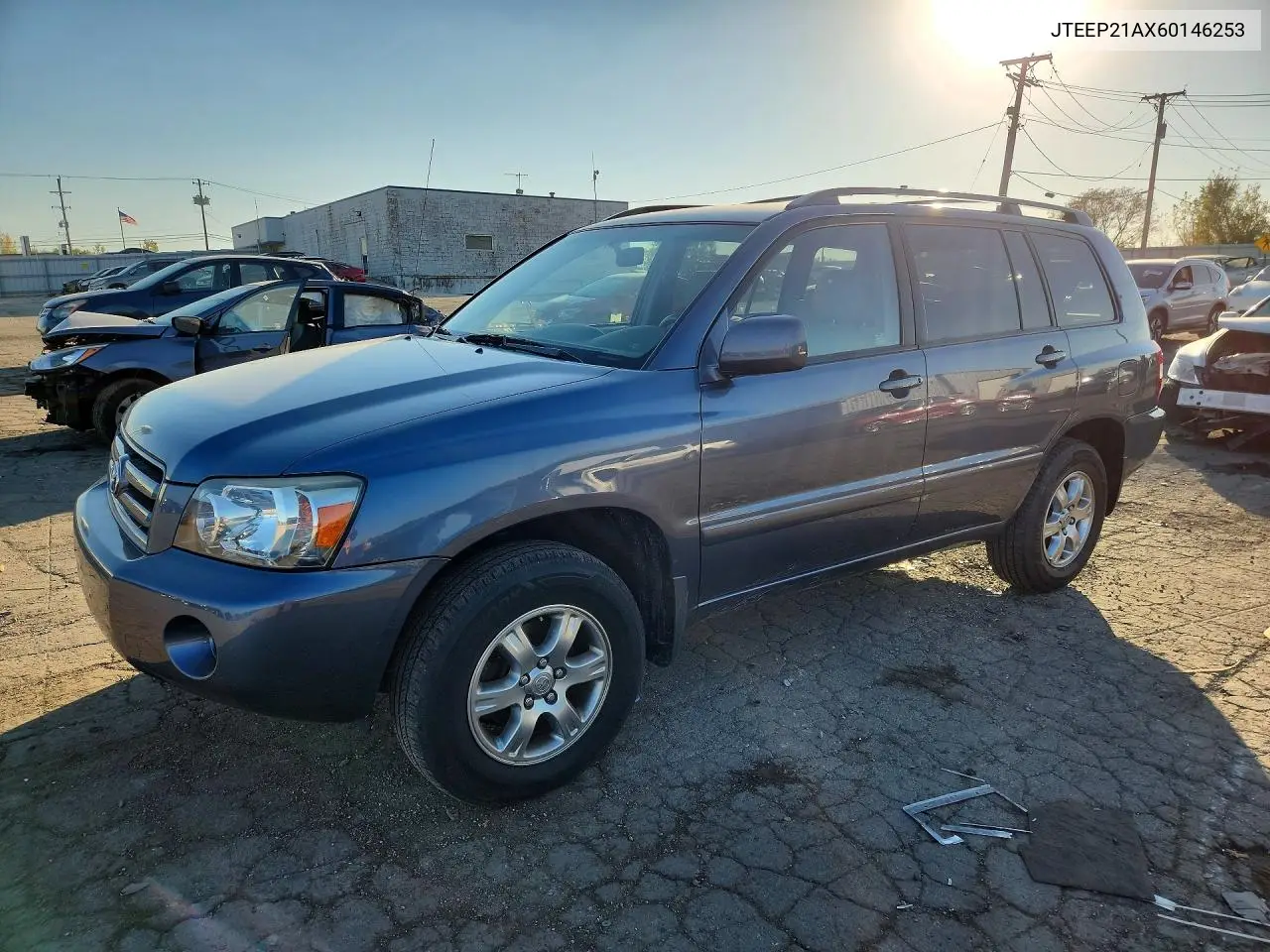 TOYOTA HIGHLANDER 2006, VIN JTEEP21AX60146253