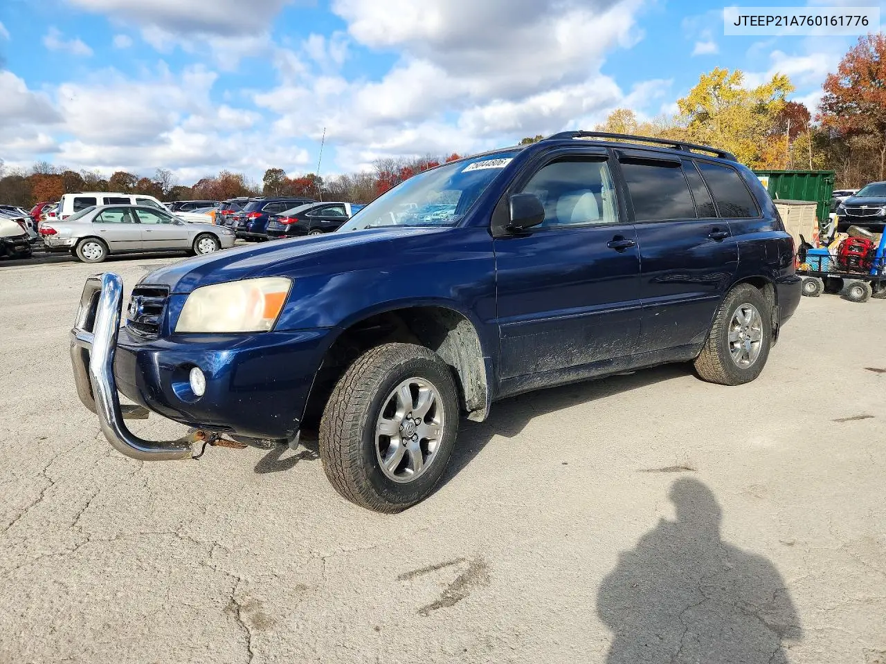 TOYOTA HIGHLANDER 2006, VIN JTEEP21A760161776