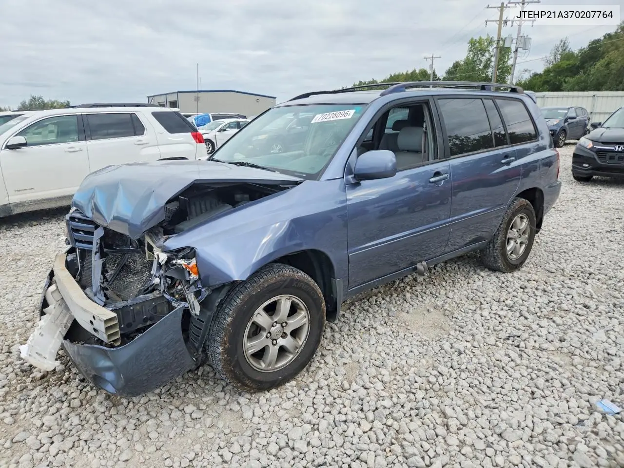 TOYOTA HIGHLANDER 2007, VIN JTEHP21A370207764