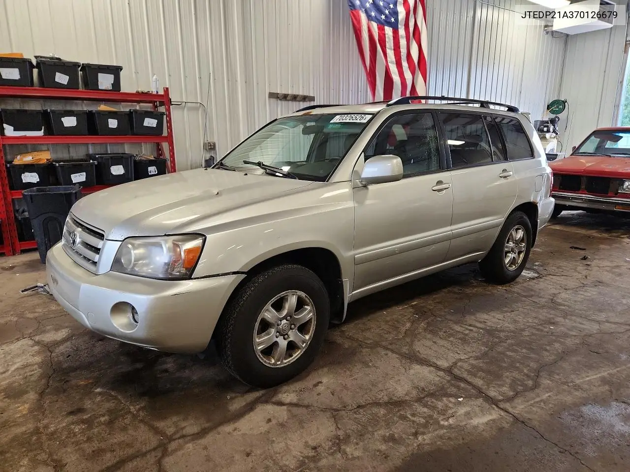 TOYOTA HIGHLANDER 2007, VIN JTEDP21A370126679