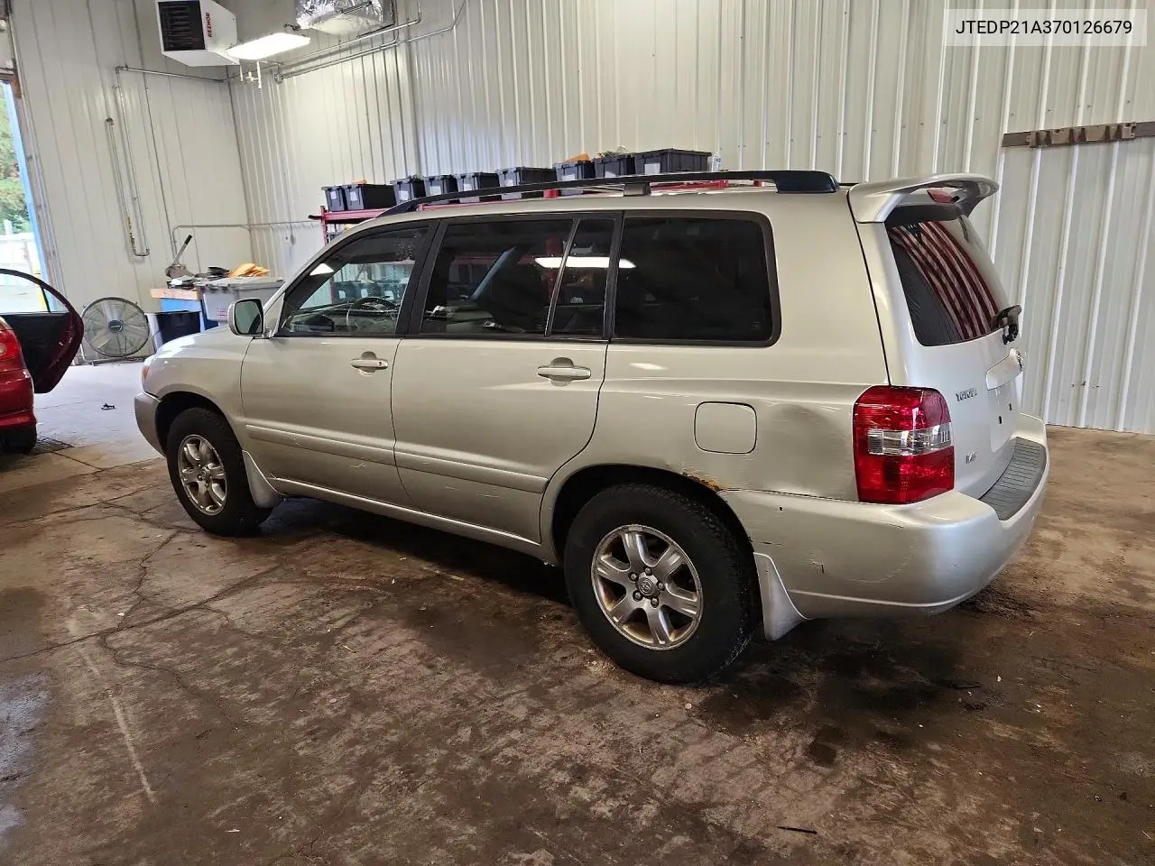 2007 TOYOTA HIGHLANDER VIN JTEDP21A370126679 — фото 2
