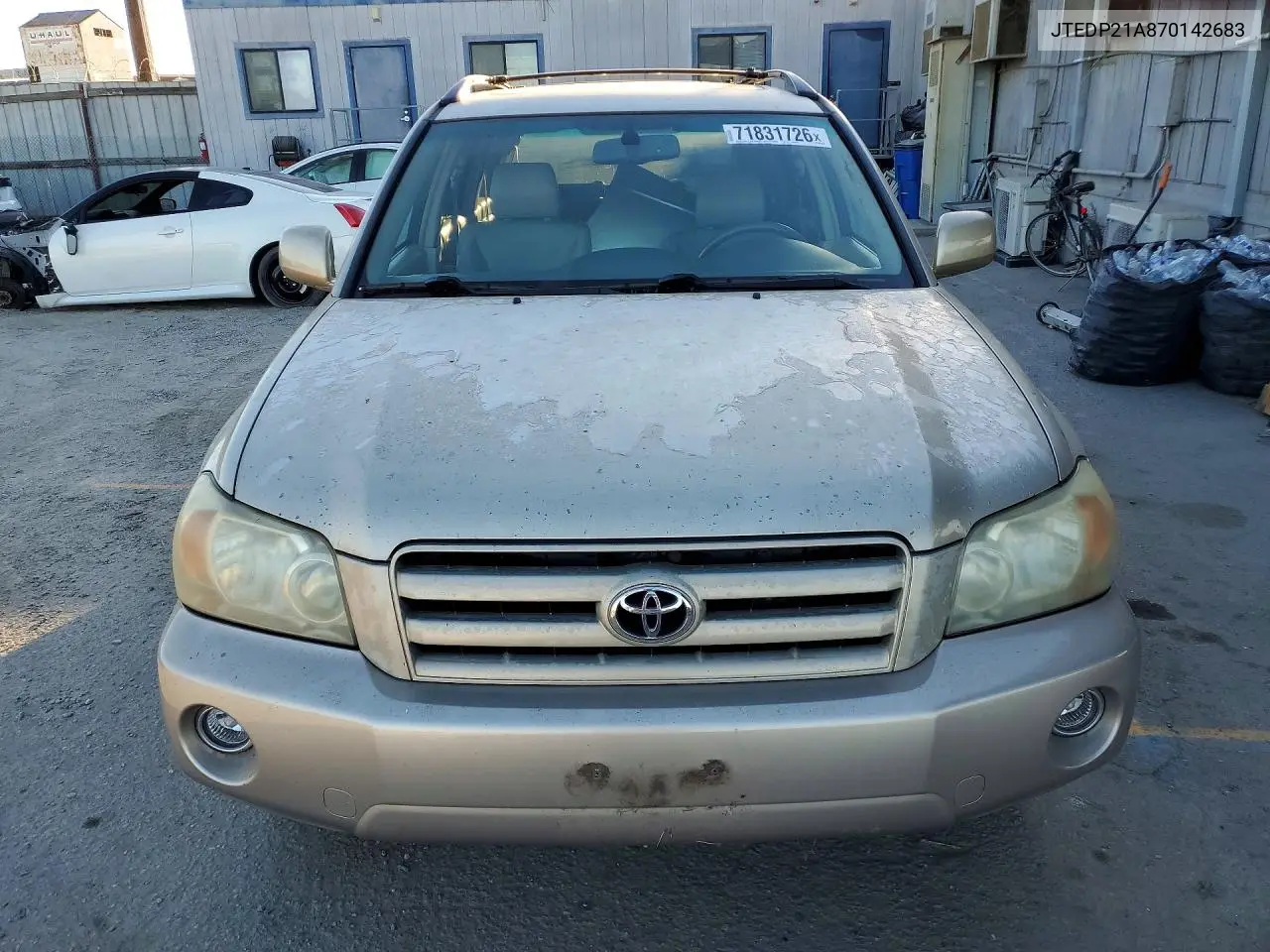 2007 TOYOTA HIGHLANDER VIN JTEDP21A870142683 — фото 5