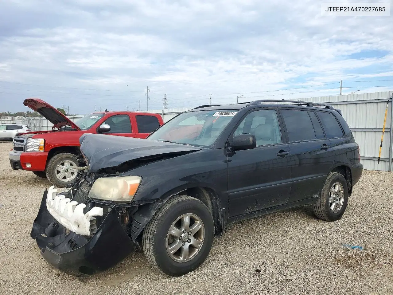 TOYOTA HIGHLANDER 2007, VIN JTEEP21A470227685