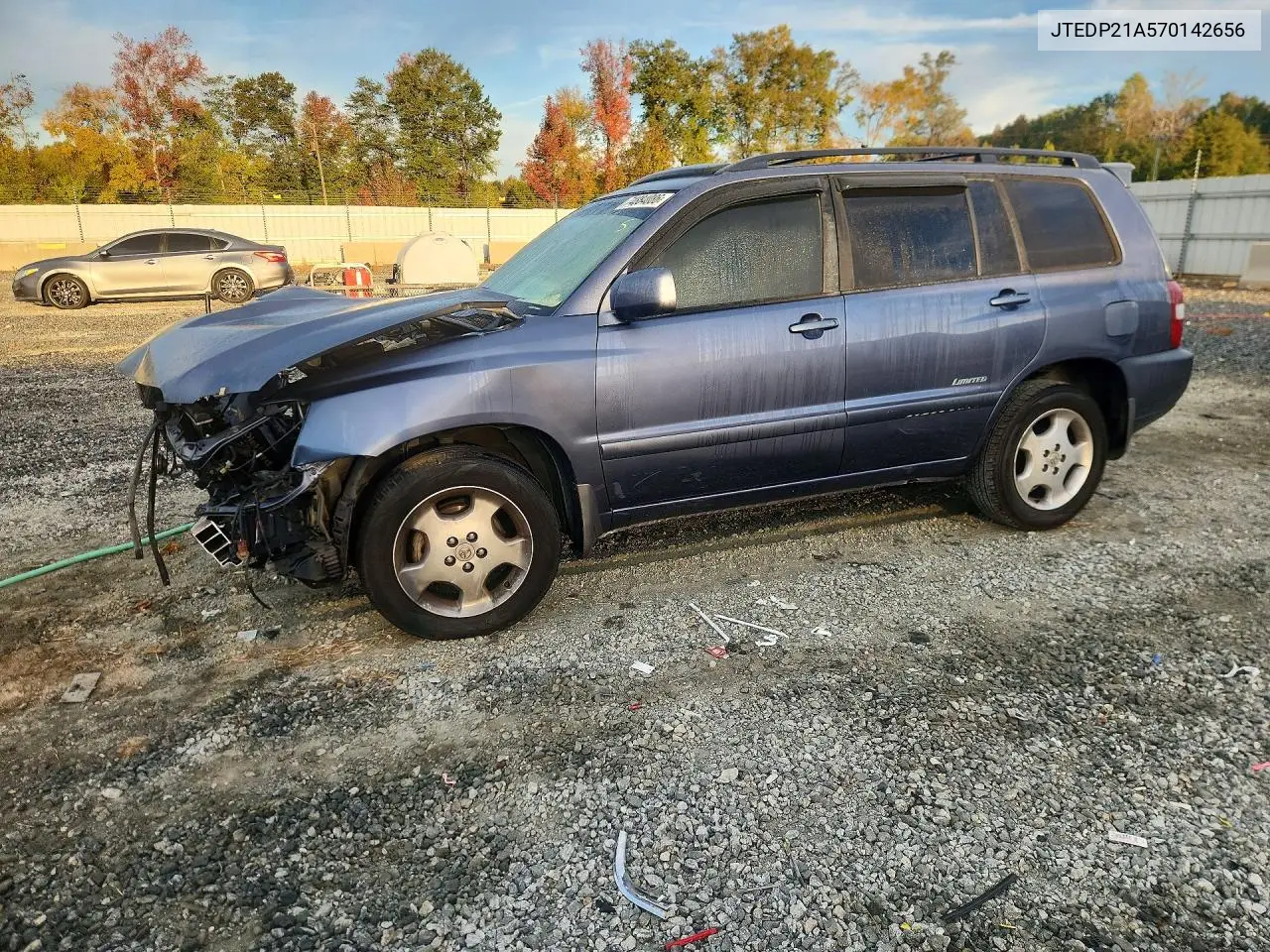 TOYOTA HIGHLANDER 2007, VIN JTEDP21A570142656