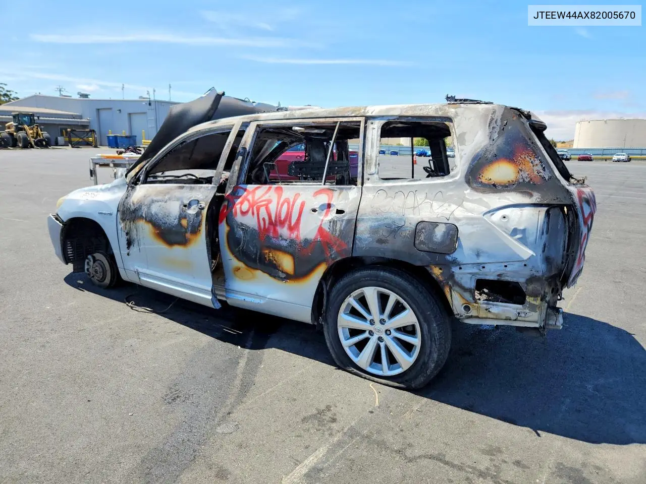 2008 TOYOTA HIGHLANDER VIN JTEEW44AX82005670 — фото 2