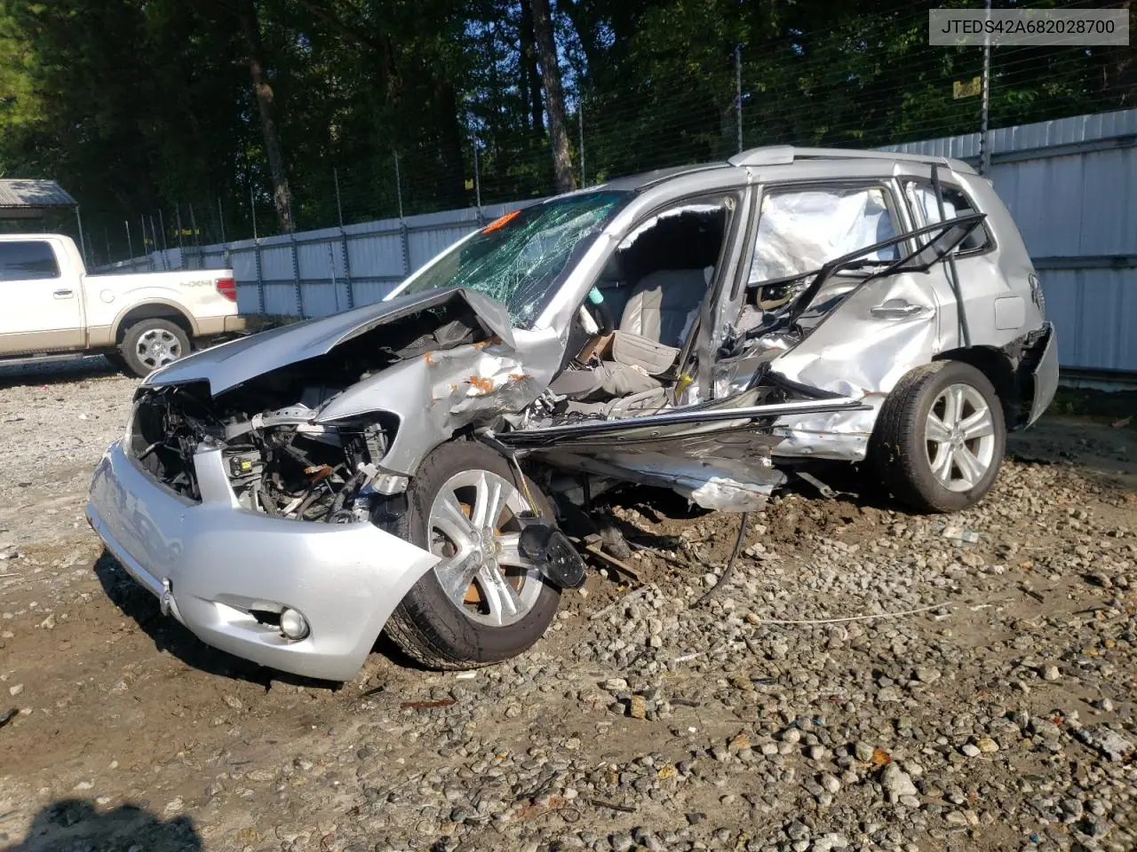 TOYOTA HIGHLANDER 2008, VIN JTEDS42A682028700