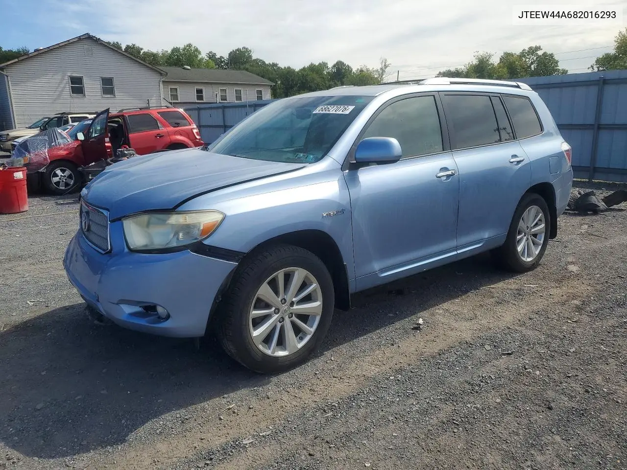 TOYOTA HIGHLANDER 2008, VIN JTEEW44A682016293