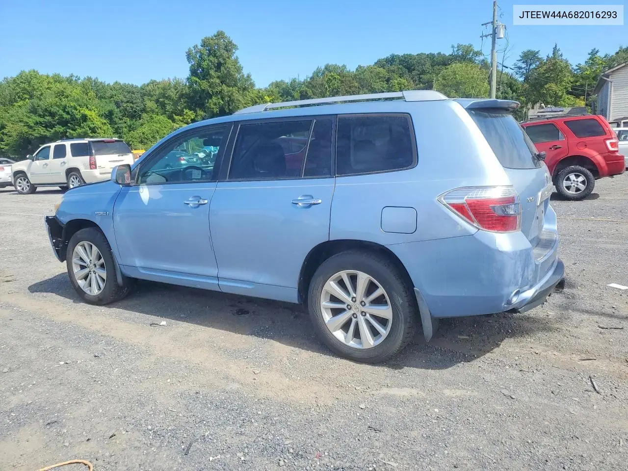 2008 TOYOTA HIGHLANDER VIN JTEEW44A682016293 — фото 2