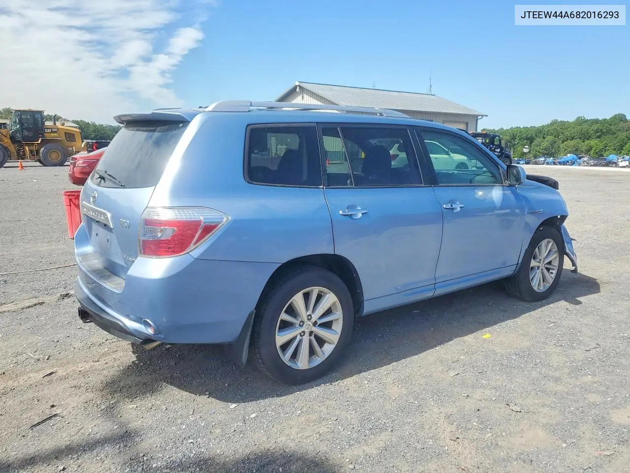 2008 TOYOTA HIGHLANDER VIN JTEEW44A682016293 — фото 3