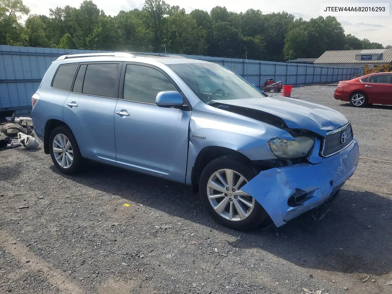 2008 TOYOTA HIGHLANDER VIN JTEEW44A682016293 — фото 4