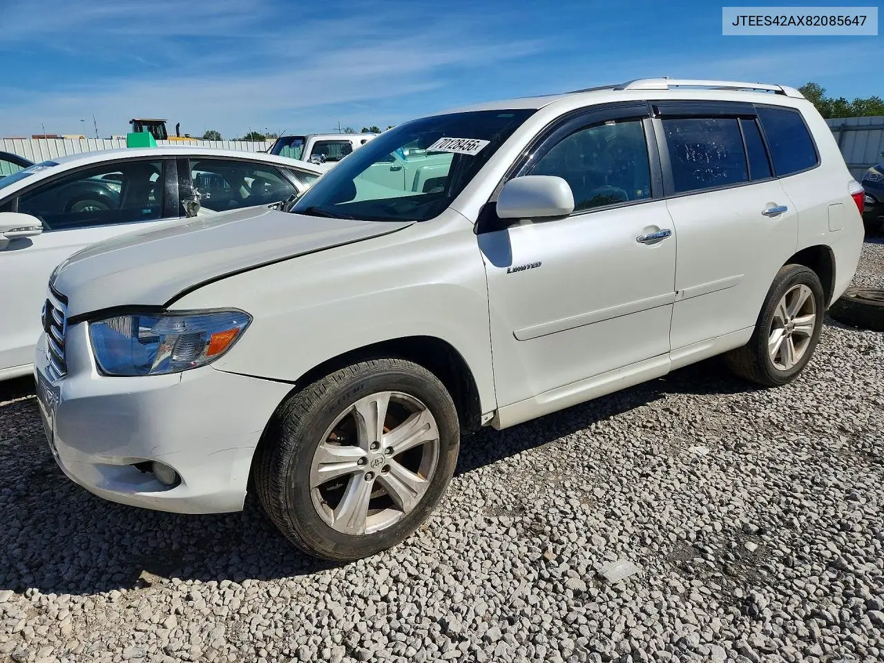 TOYOTA HIGHLANDER 2008, VIN JTEES42AX82085647