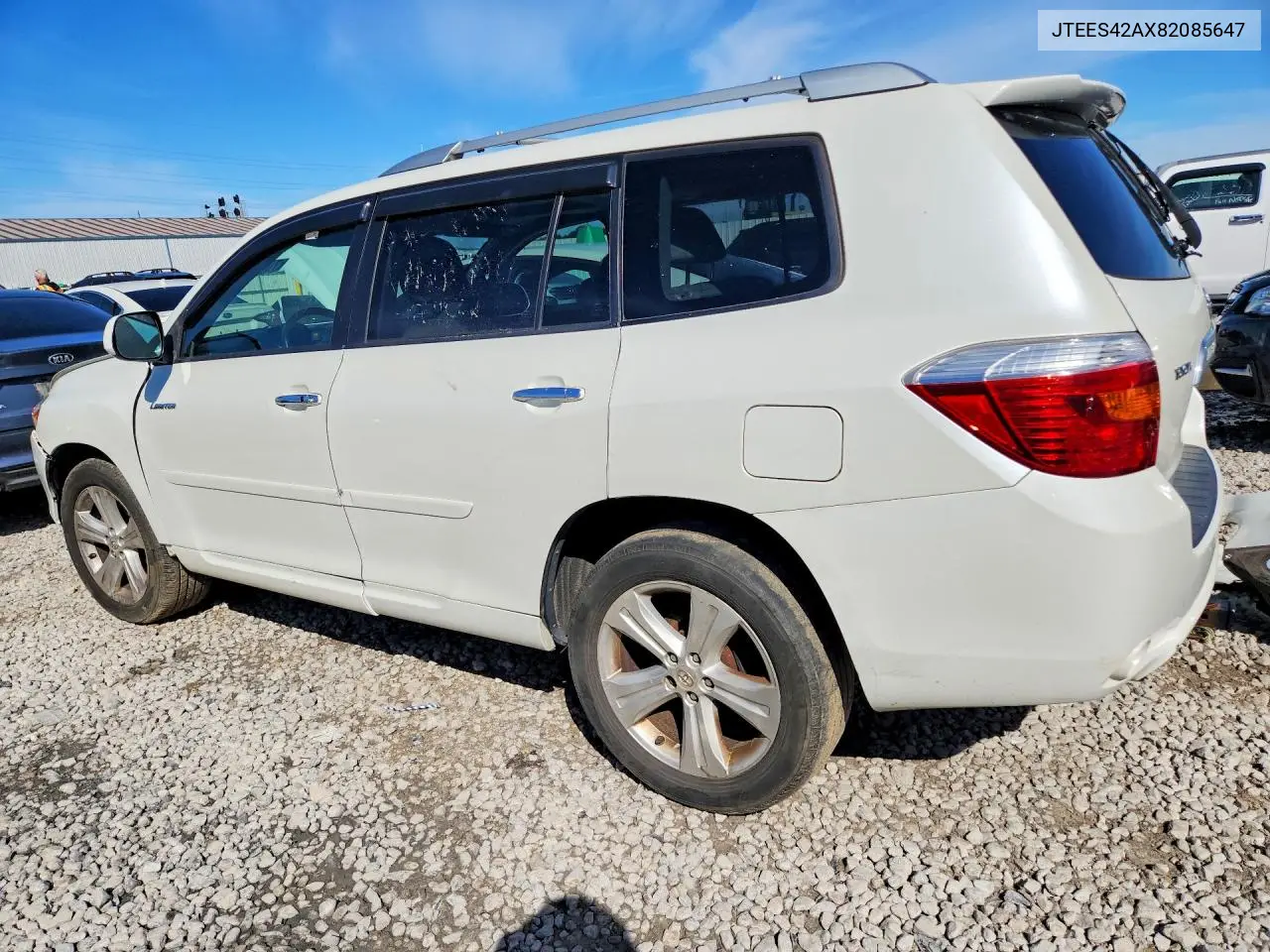 2008 TOYOTA HIGHLANDER VIN JTEES42AX82085647 — фото 2