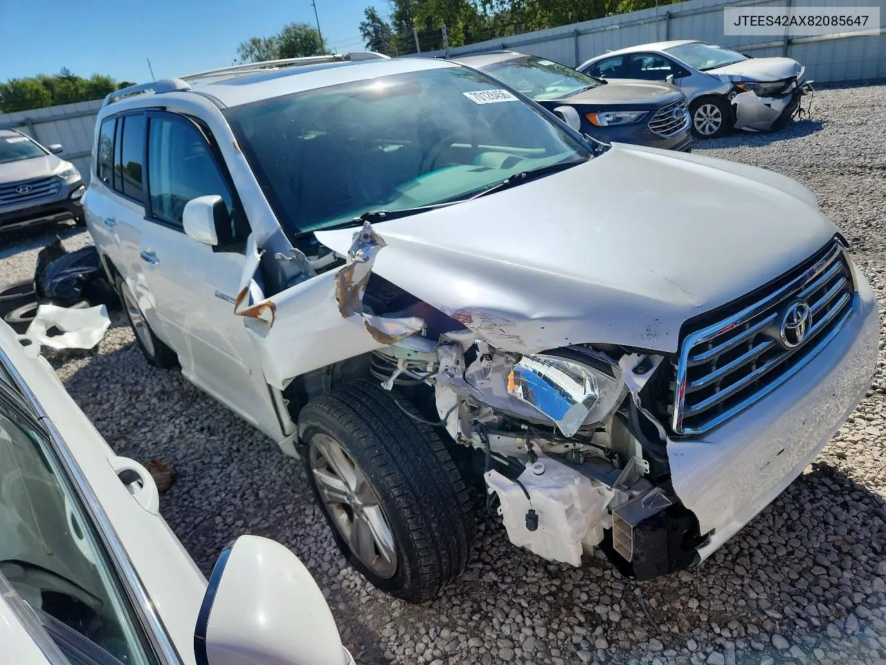 2008 TOYOTA HIGHLANDER VIN JTEES42AX82085647 — фото 4