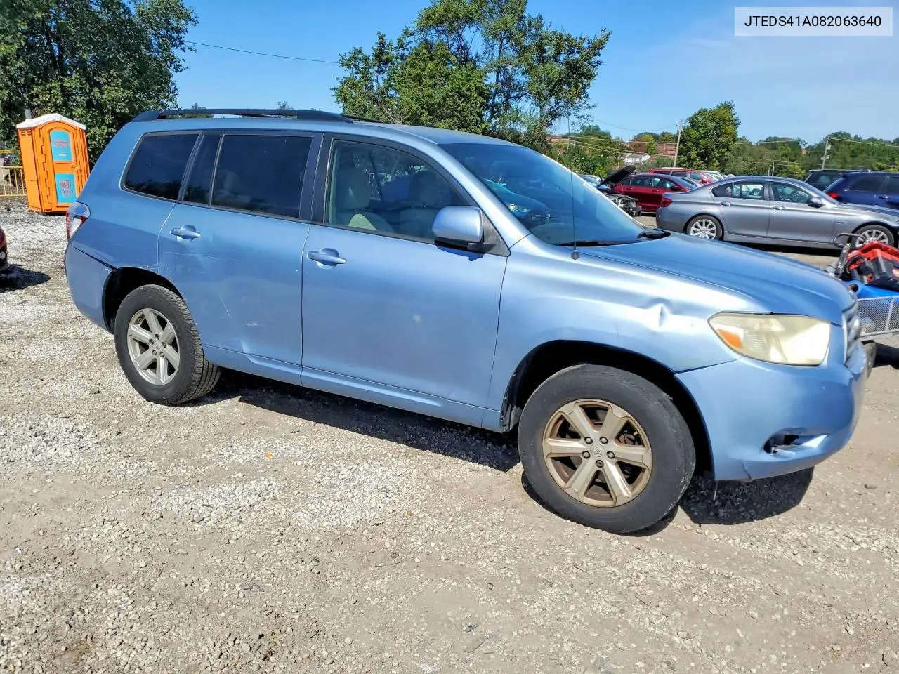 2008 TOYOTA HIGHLANDER VIN JTEDS41A082063640 — фото 4