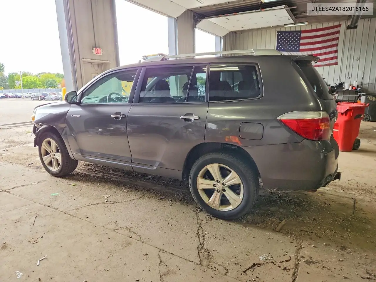 2008 TOYOTA HIGHLANDER VIN JTEES42A182016166 — фото 2