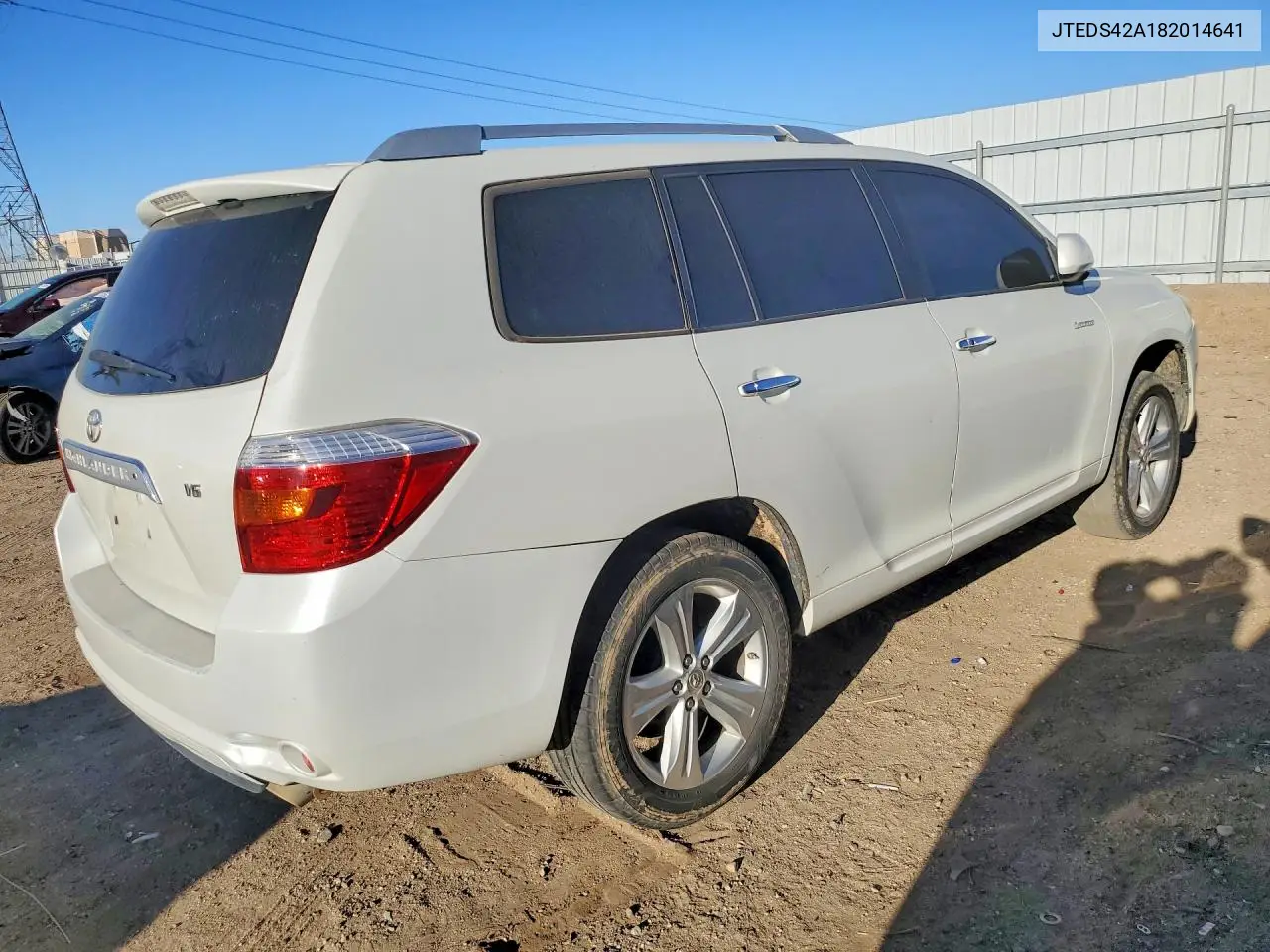 2008 TOYOTA HIGHLANDER VIN JTEDS42A182014641 — фото 3