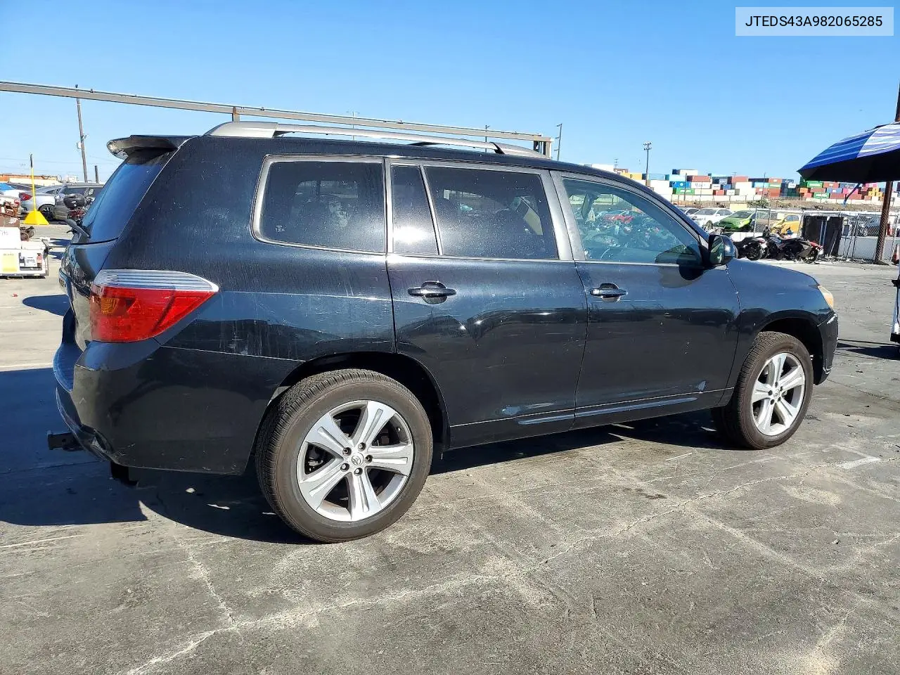 2008 TOYOTA HIGHLANDER VIN JTEDS43A982065285 — фото 3