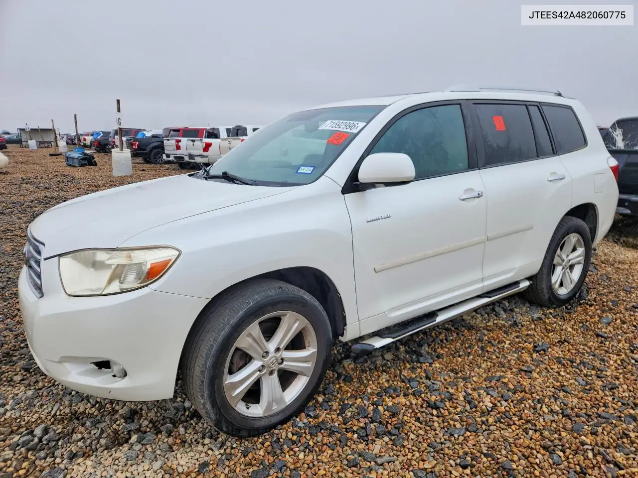 TOYOTA HIGHLANDER 2008, VIN JTEES42A482060775