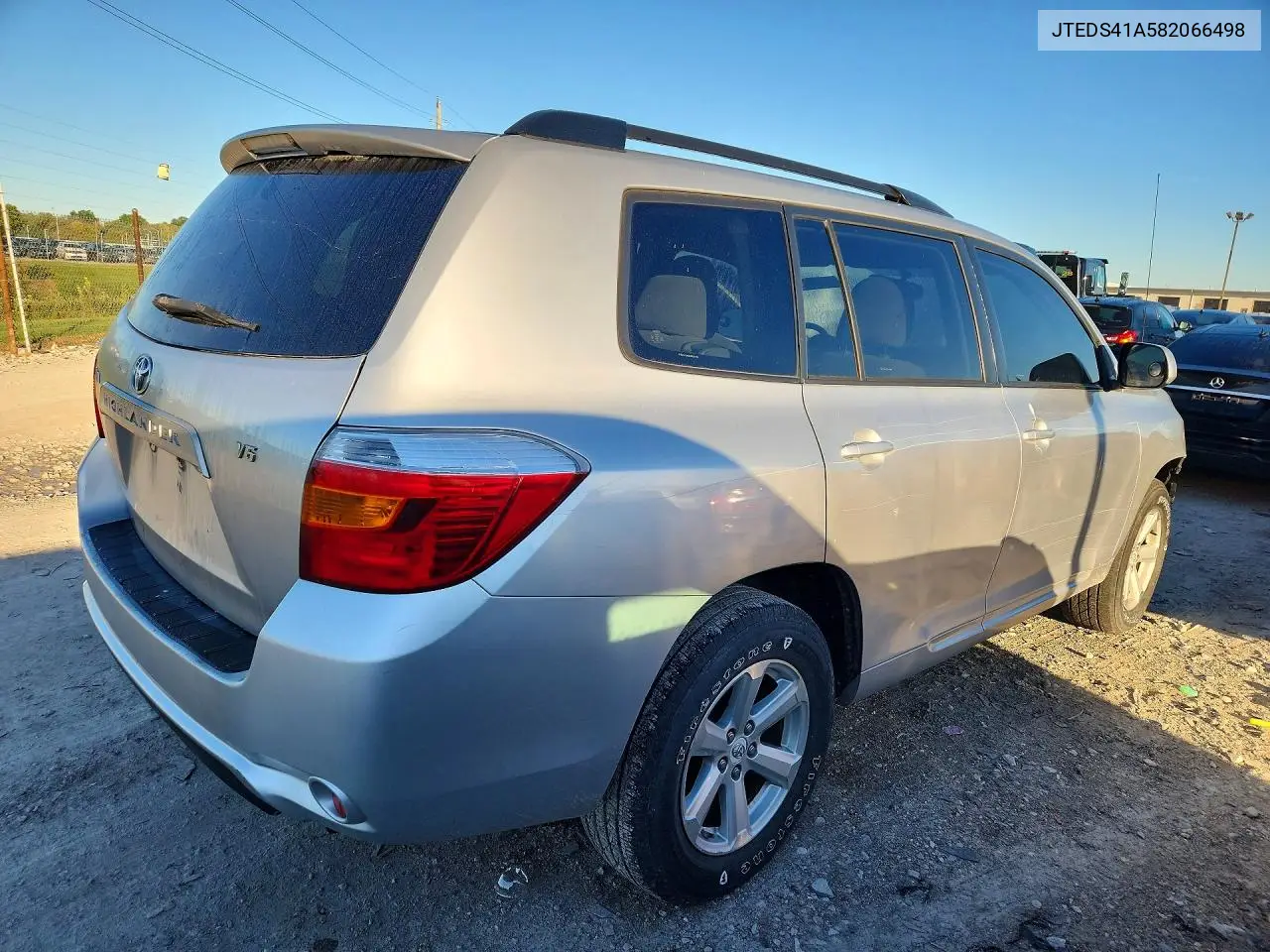 2008 TOYOTA HIGHLANDER VIN JTEDS41A582066498 — фото 3