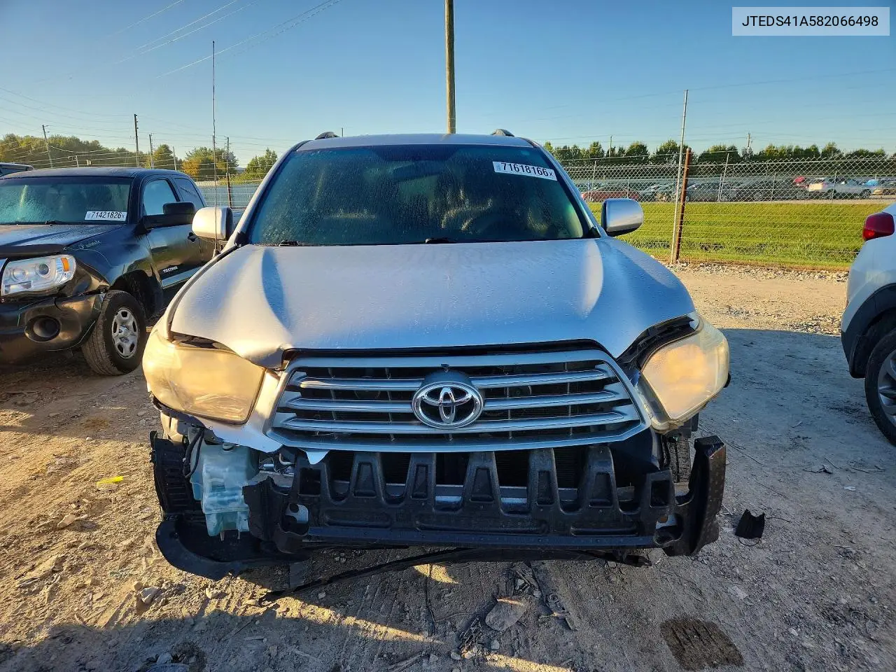 2008 TOYOTA HIGHLANDER VIN JTEDS41A582066498 — фото 5