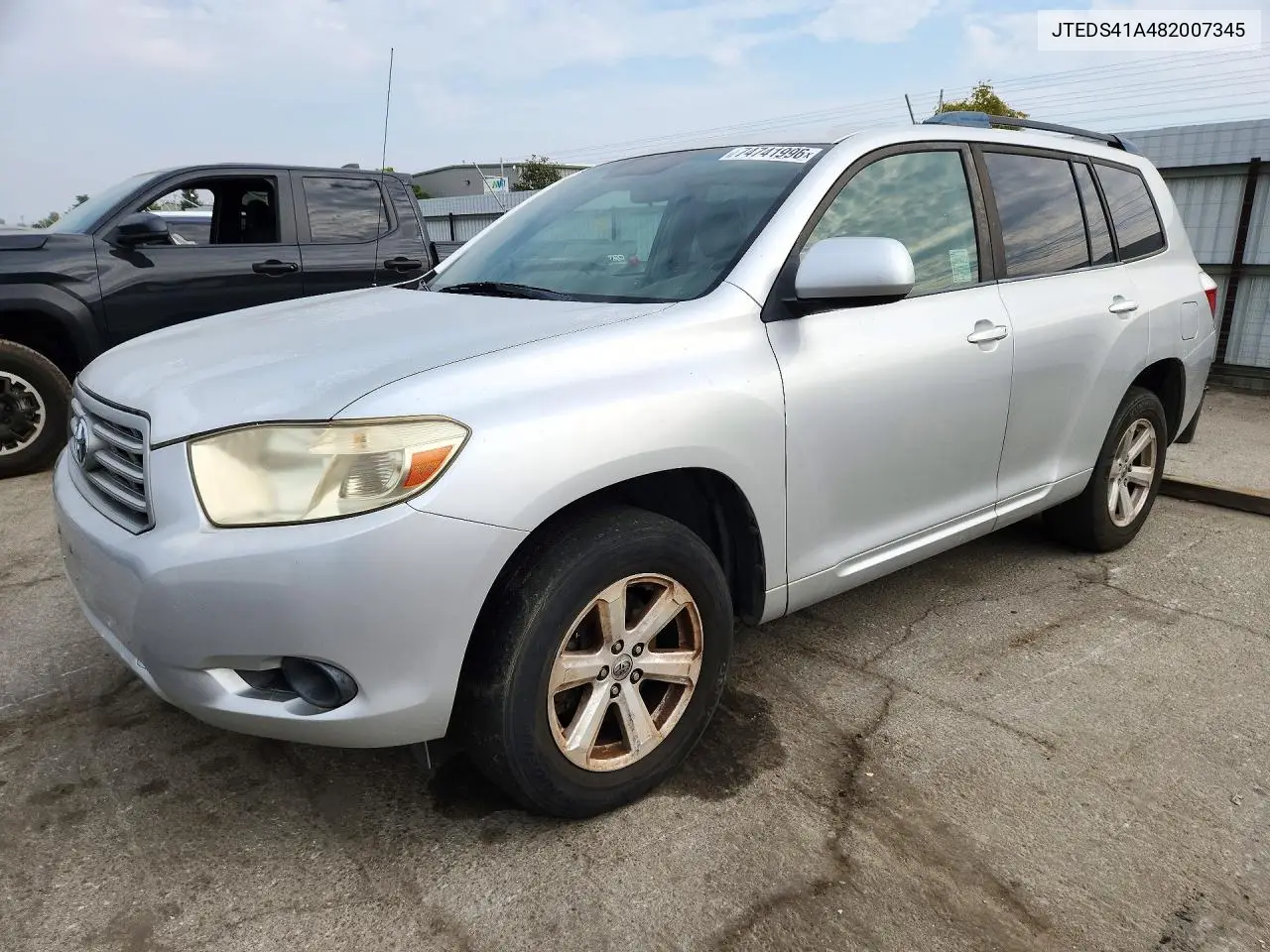 TOYOTA HIGHLANDER 2008, VIN JTEDS41A482007345