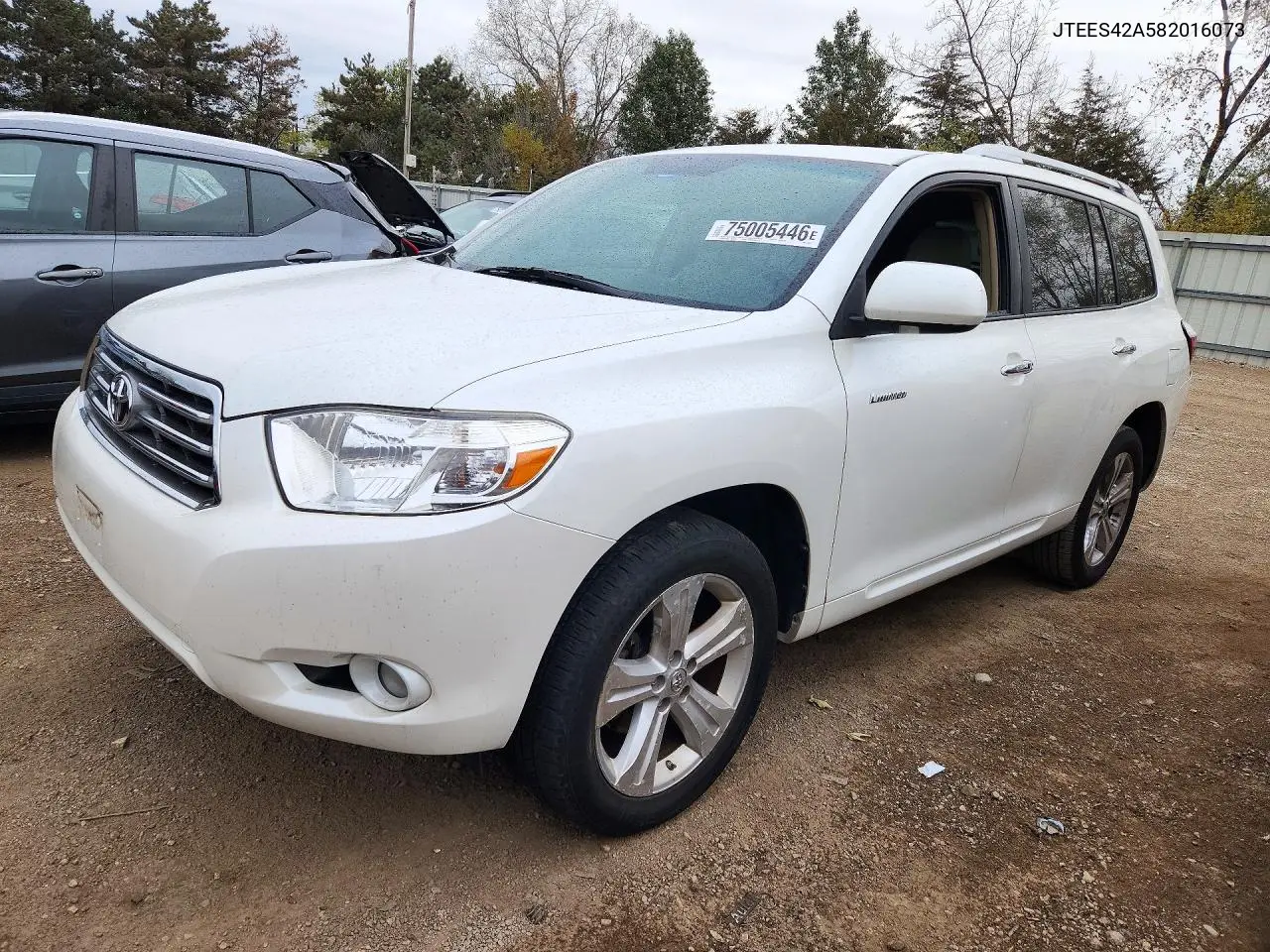 TOYOTA HIGHLANDER 2008, VIN JTEES42A582016073