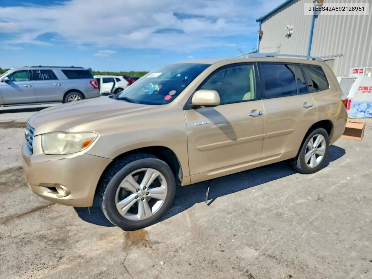 TOYOTA HIGHLANDER 2009, VIN JTEES42A892128951