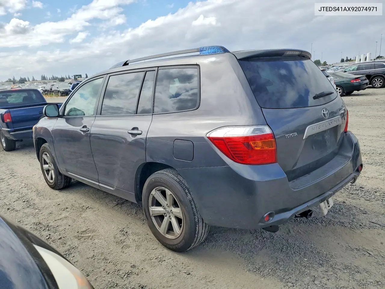 2009 TOYOTA HIGHLANDER VIN JTEDS41AX92074971 — фото 2