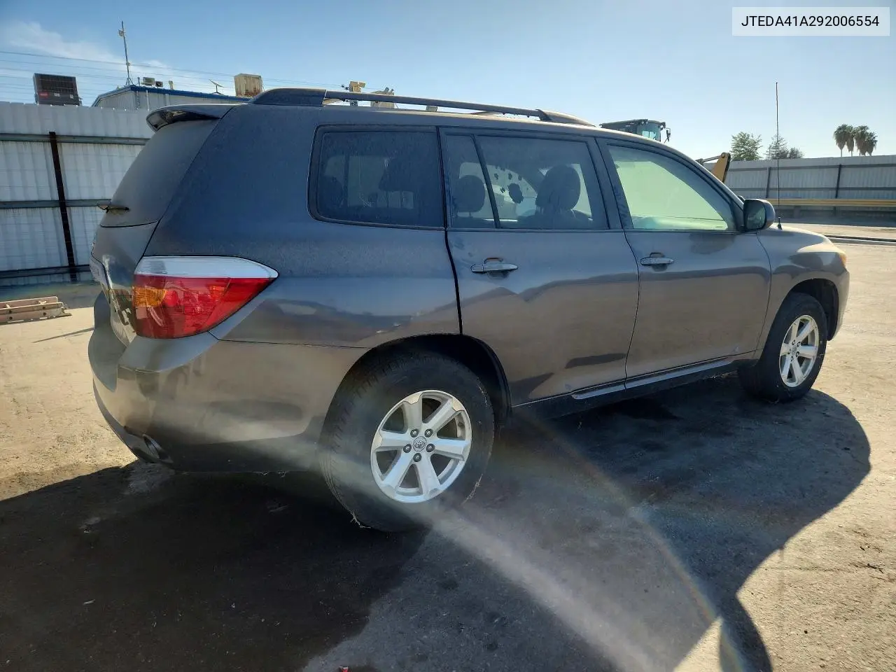 2009 TOYOTA HIGHLANDER VIN JTEDA41A292006554 — фото 3