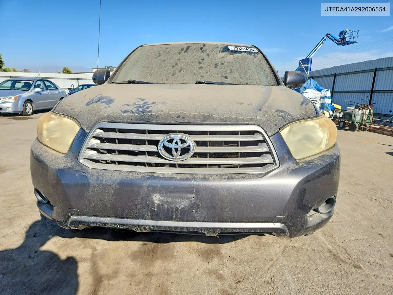 2009 TOYOTA HIGHLANDER VIN JTEDA41A292006554 — фото 5
