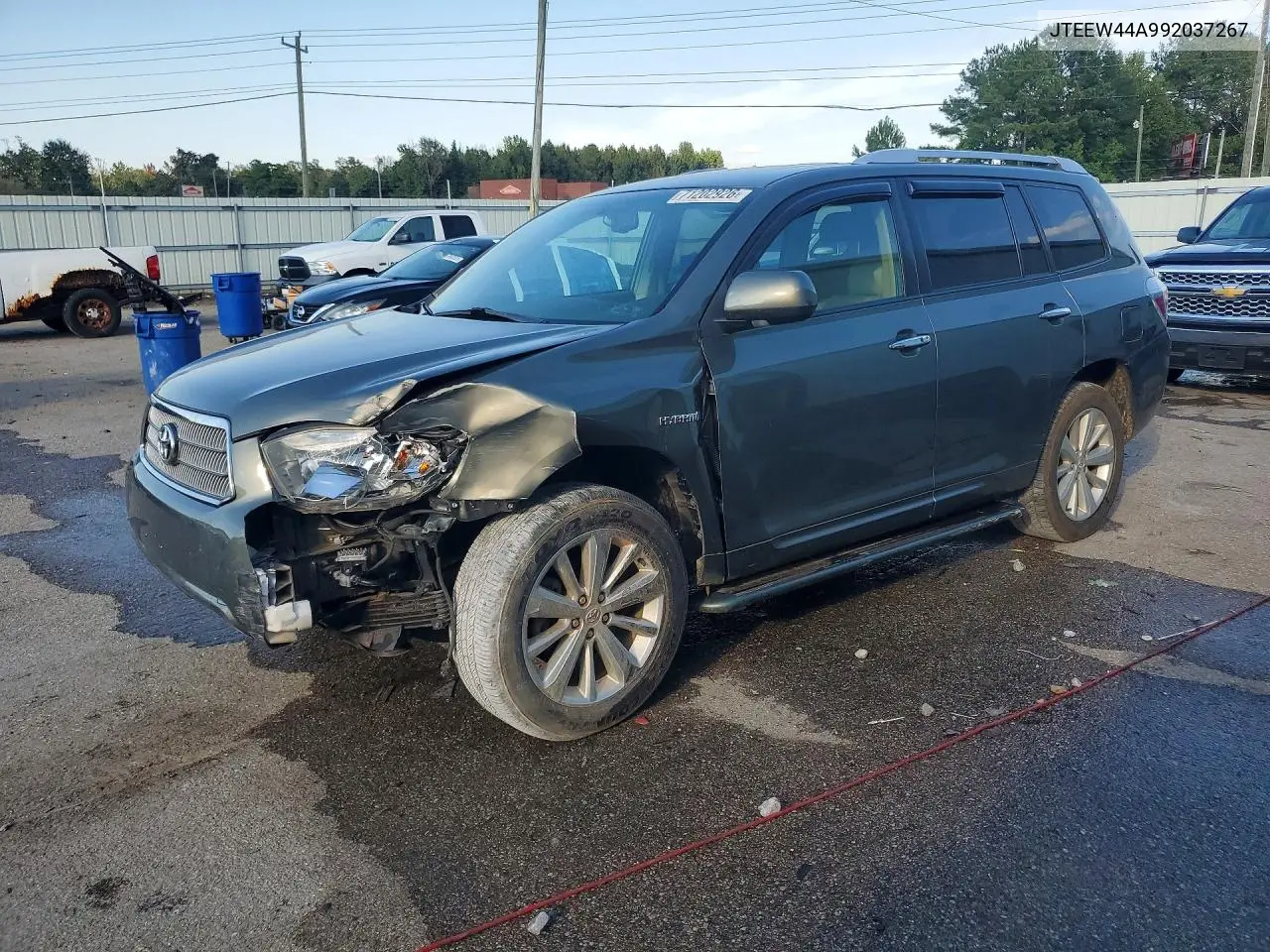 TOYOTA HIGHLANDER 2009, VIN JTEEW44A992037267