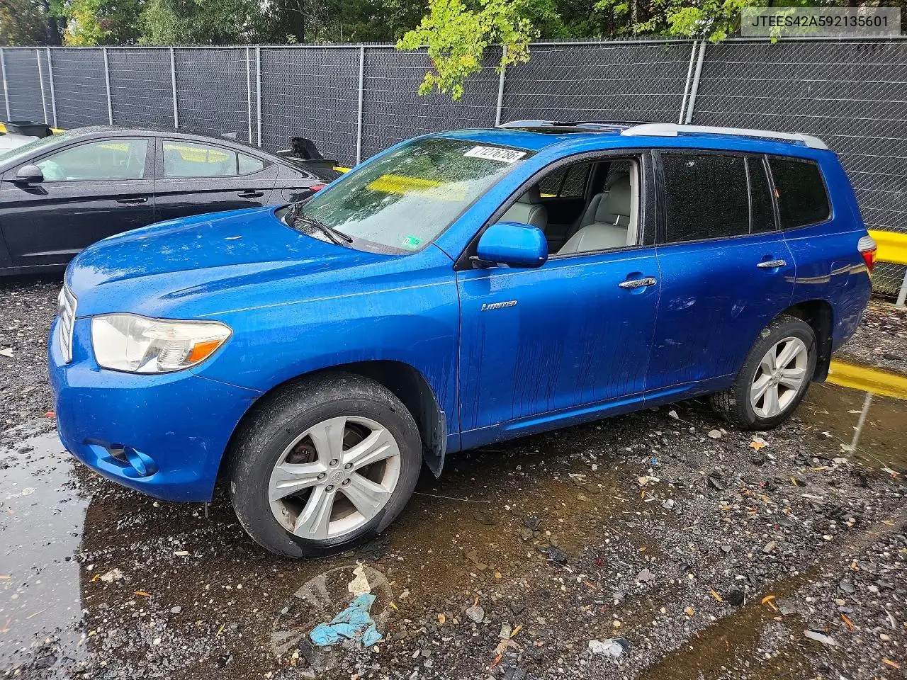 TOYOTA HIGHLANDER 2009, VIN JTEES42A592135601