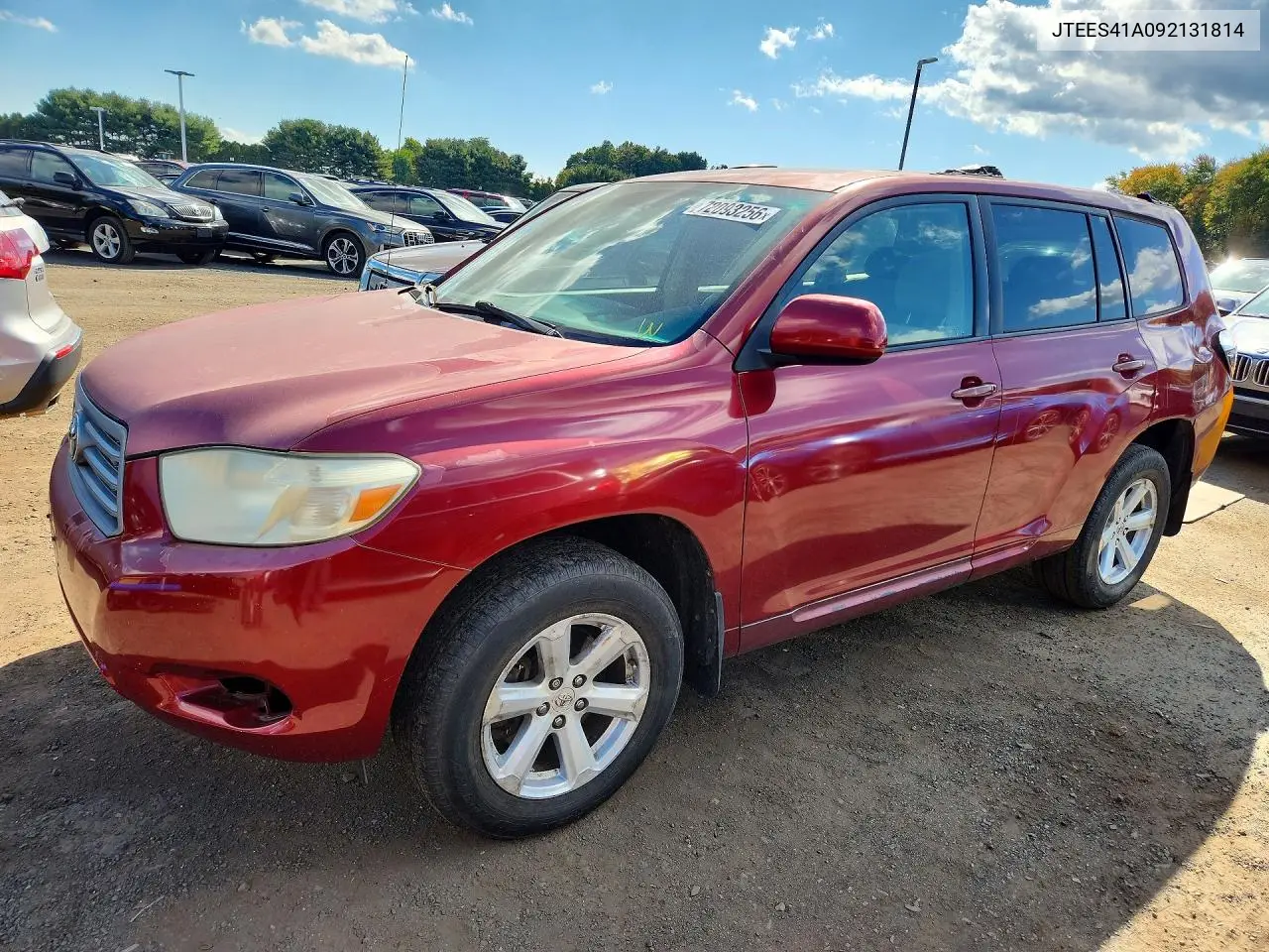 TOYOTA HIGHLANDER 2009, VIN JTEES41A092131814