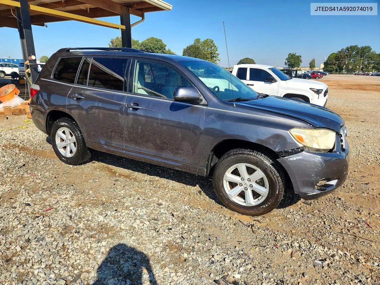 2009 TOYOTA HIGHLANDER VIN JTEDS41A592074019 — фото 4