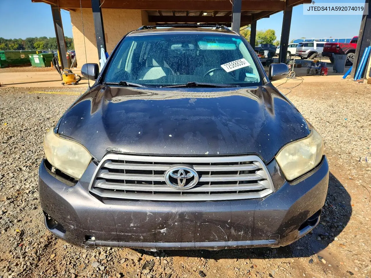 2009 TOYOTA HIGHLANDER VIN JTEDS41A592074019 — фото 5