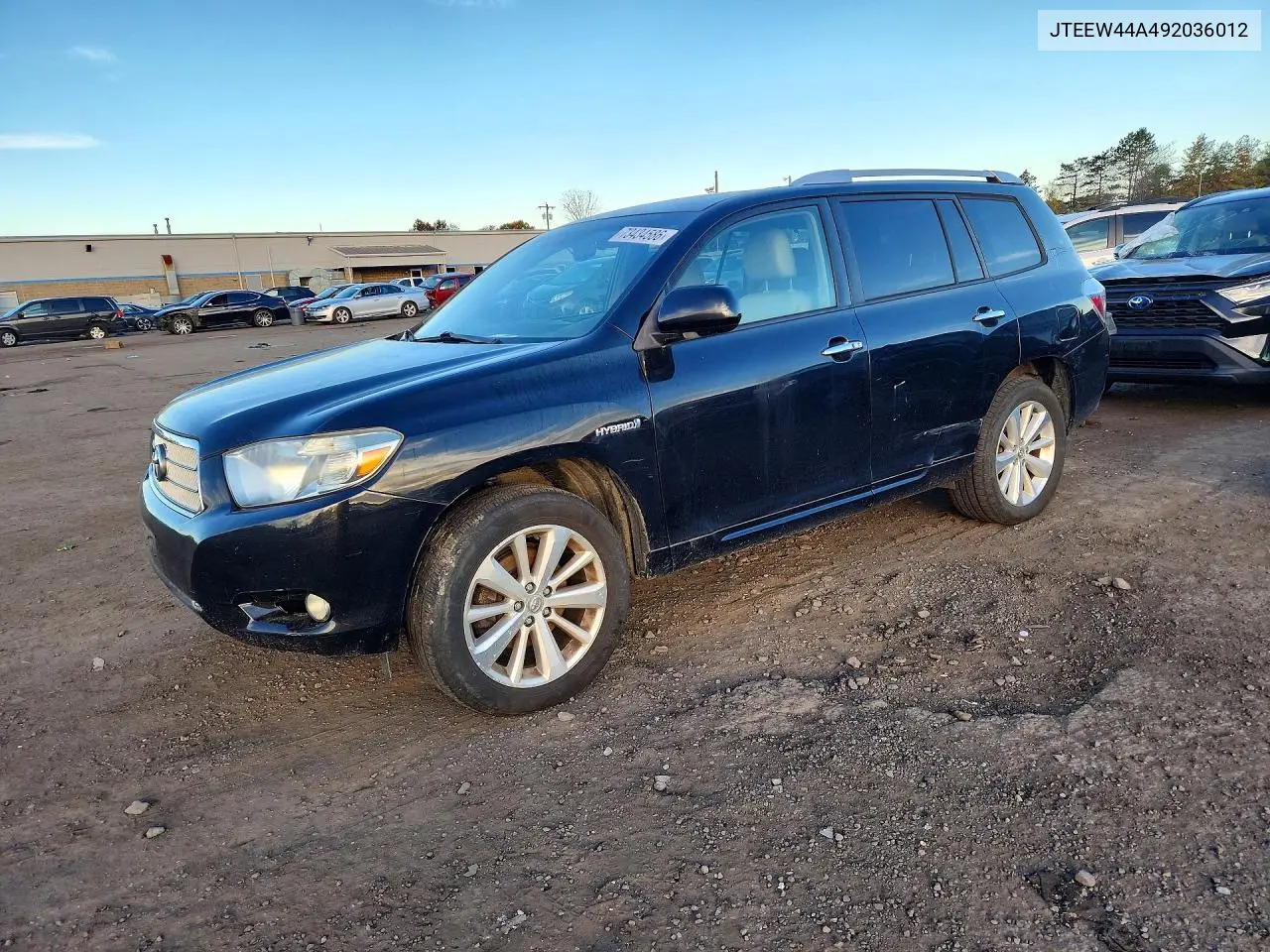 TOYOTA HIGHLANDER 2009, VIN JTEEW44A492036012