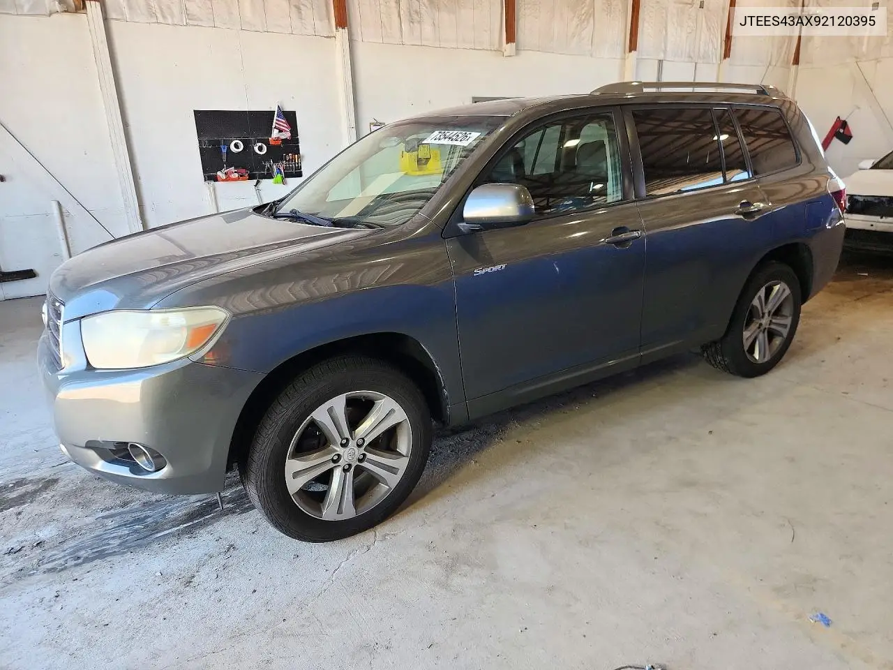 TOYOTA HIGHLANDER 2009, VIN JTEES43AX92120395