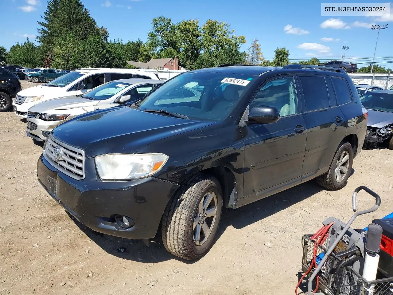 TOYOTA HIGHLANDER 2010, VIN 5TDJK3EH5AS030284