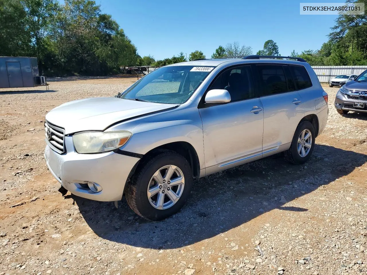 TOYOTA HIGHLANDER 2010, VIN 5TDKK3EH2AS021031