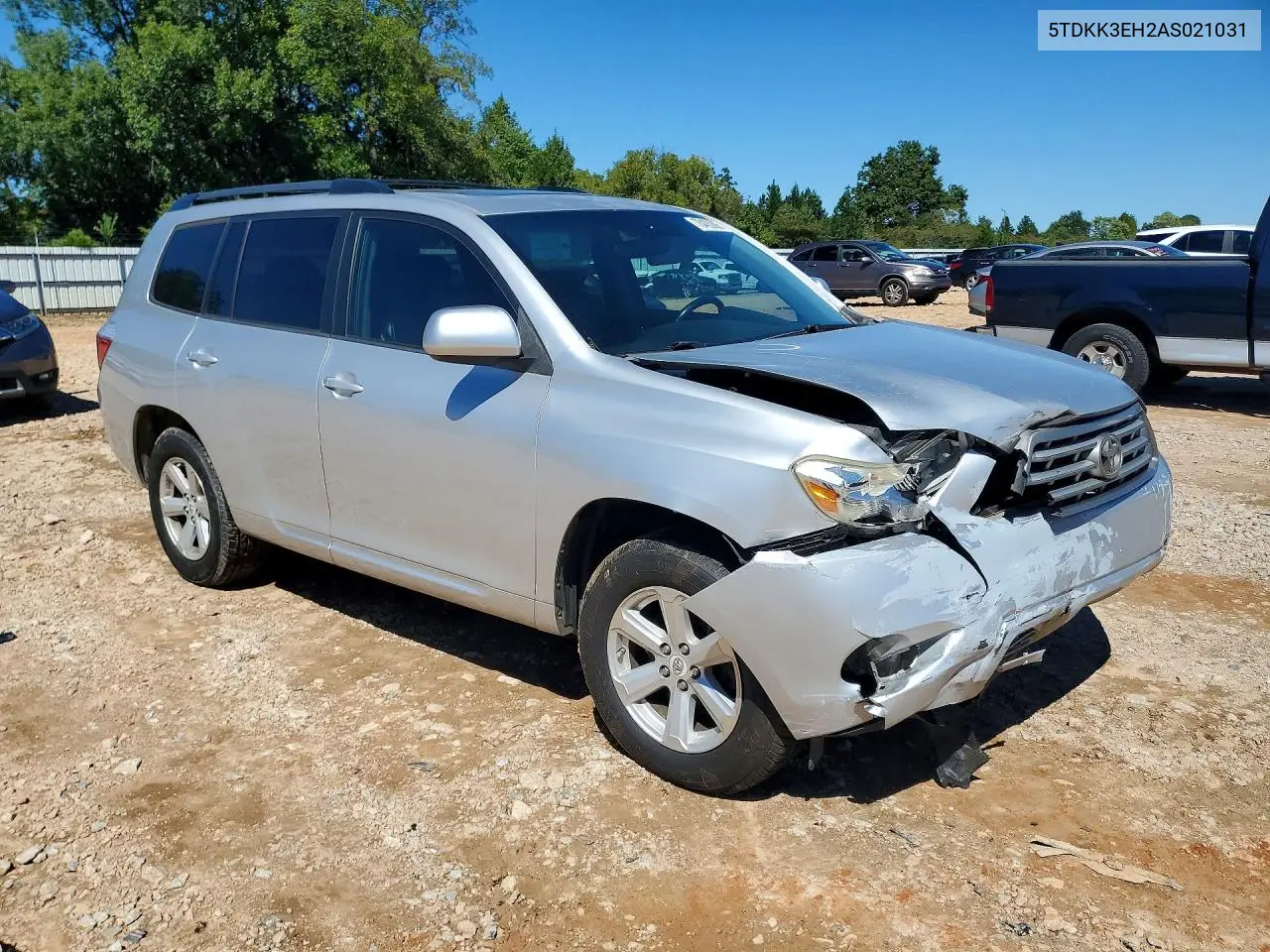 2010 TOYOTA HIGHLANDER VIN 5TDKK3EH2AS021031 — фото 4