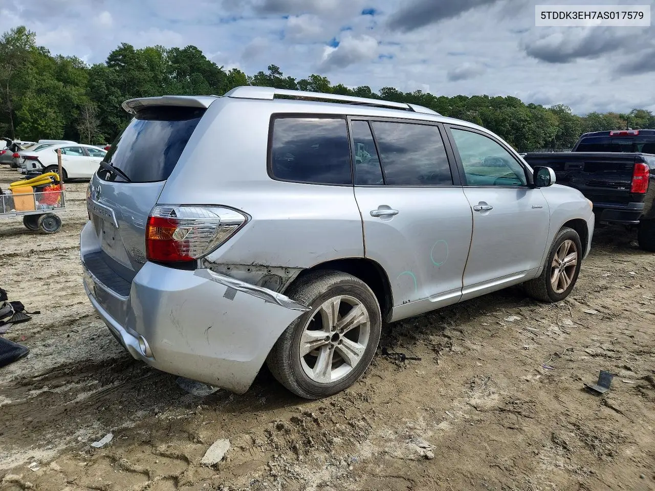 2010 TOYOTA HIGHLANDER VIN 5TDDK3EH7AS017579 — фото 3