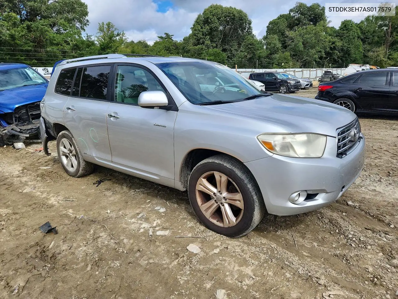 2010 TOYOTA HIGHLANDER VIN 5TDDK3EH7AS017579 — фото 4
