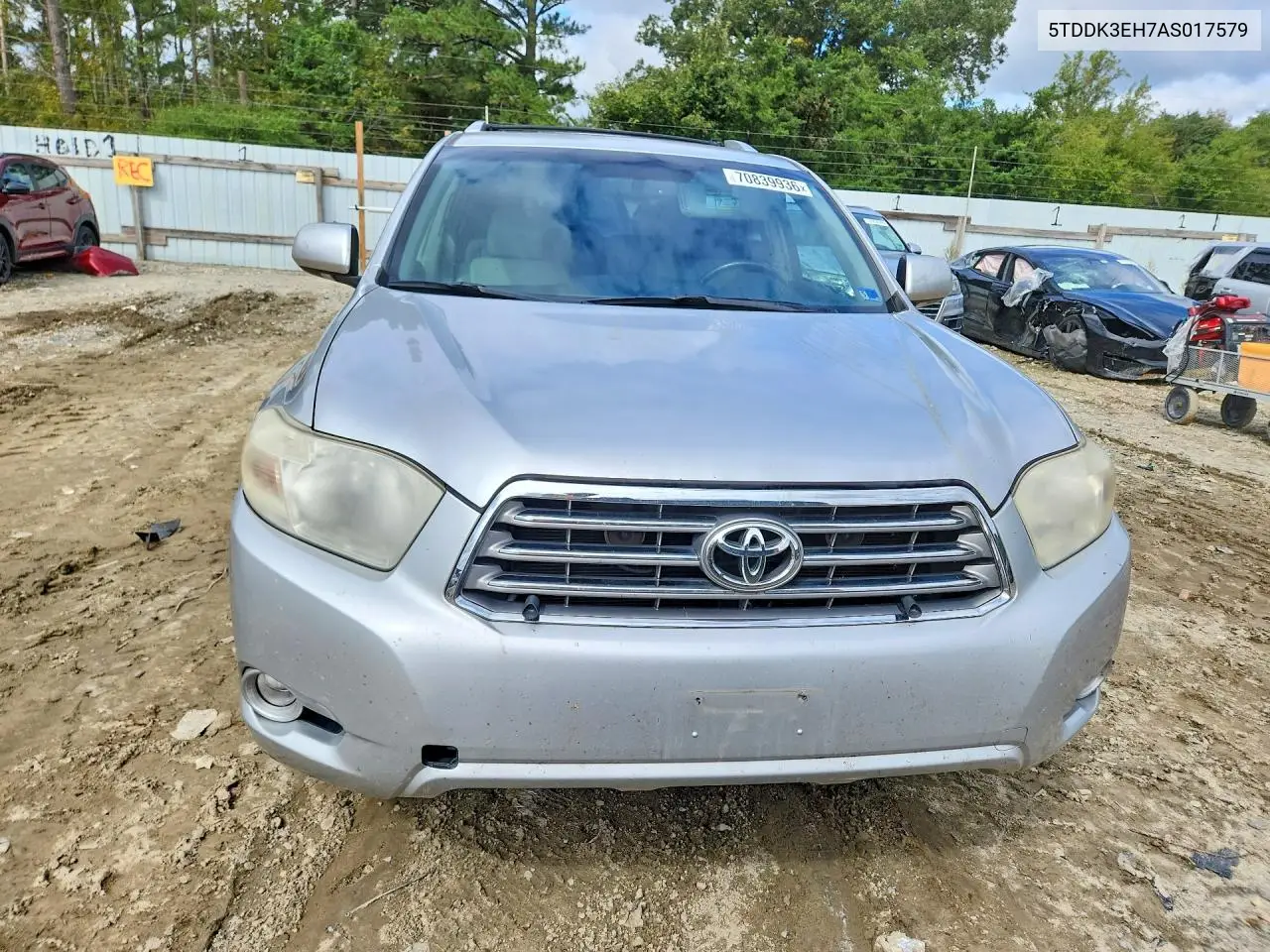 2010 TOYOTA HIGHLANDER VIN 5TDDK3EH7AS017579 — фото 5
