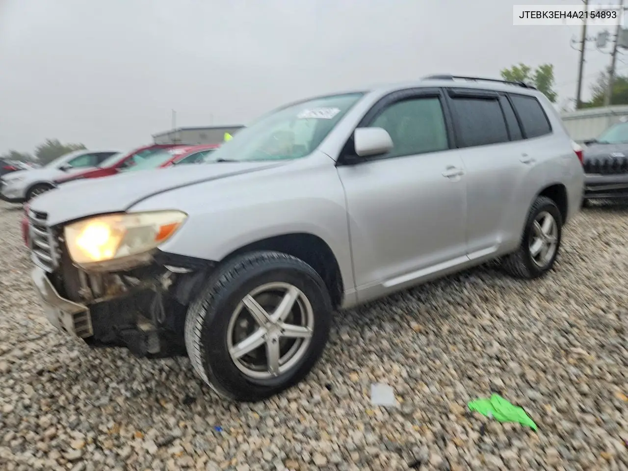 TOYOTA HIGHLANDER 2010, VIN JTEBK3EH4A2154893