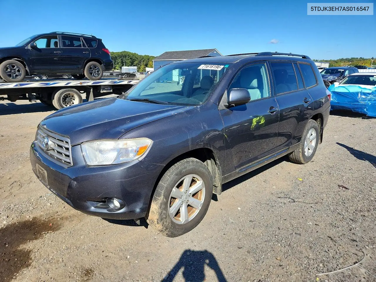 TOYOTA HIGHLANDER 2010, VIN 5TDJK3EH7AS016547